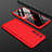 Custodia Plastica Rigida Cover Opaca Fronte e Retro 360 Gradi P01 per Realme X50 Pro 5G Rosso