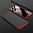 Custodia Plastica Rigida Cover Opaca Fronte e Retro 360 Gradi per Apple iPhone XR Rosso e Nero