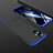 Custodia Plastica Rigida Cover Opaca Fronte e Retro 360 Gradi per Oppo F21 Pro 5G Blu e Nero