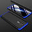Custodia Plastica Rigida Cover Opaca Fronte e Retro 360 Gradi per Realme X2 Pro Blu e Nero