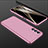 Custodia Plastica Rigida Cover Opaca Fronte e Retro 360 Gradi per Samsung Galaxy A34 5G Oro Rosa