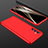 Custodia Plastica Rigida Cover Opaca Fronte e Retro 360 Gradi per Samsung Galaxy F54 5G Rosso