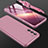 Custodia Plastica Rigida Cover Opaca Fronte e Retro 360 Gradi per Samsung Galaxy S21 FE 5G Oro Rosa