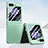 Custodia Plastica Rigida Cover Opaca Fronte e Retro 360 Gradi SD1 per Samsung Galaxy Z Flip5 5G Verde Pastello