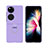 Custodia Plastica Rigida Cover Opaca Fronte e Retro 360 Gradi Z02L per Huawei P50 Pocket Viola