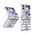 Custodia Plastica Rigida Cover Opaca Fronte e Retro 360 Gradi ZL1 per Oppo Find N2 Flip 5G