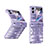 Custodia Plastica Rigida Cover Opaca Fronte e Retro 360 Gradi ZL1 per Oppo Find N2 Flip 5G