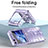 Custodia Plastica Rigida Cover Opaca Fronte e Retro 360 Gradi ZL2 per Samsung Galaxy Z Flip5 5G