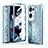 Custodia Plastica Rigida Cover Opaca Fronte e Retro 360 Gradi ZL3 per Oppo Find N2 5G Blu