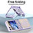 Custodia Plastica Rigida Cover Opaca Fronte e Retro 360 Gradi ZL4 per Samsung Galaxy Z Flip5 5G