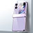 Custodia Plastica Rigida Cover Opaca Fronte e Retro 360 Gradi ZL7 per Oppo Find N2 Flip 5G