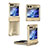 Custodia Plastica Rigida Cover Opaca Fronte e Retro 360 Gradi ZL7 per Samsung Galaxy Z Flip5 5G Oro