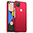 Custodia Plastica Rigida Cover Opaca M01 per Google Pixel 4a Rosso