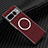 Custodia Plastica Rigida Cover Opaca Spigato con Mag-Safe Magnetic per Google Pixel 7 Pro 5G Rosso