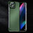 Custodia Plastica Rigida Cover Opaca Spigato per Oppo Find X3 Pro 5G Verde