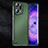 Custodia Plastica Rigida Cover Opaca Spigato T01 per Oppo Find X5 5G Verde