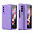 Custodia Plastica Rigida Cover Opaca T02 per Samsung Galaxy Z Fold3 5G Viola