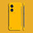 Custodia Plastica Rigida Cover Opaca YK2 per Oppo A97 5G Giallo