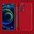 Custodia Plastica Rigida Cover Opaca YK4 per Oppo Reno6 Pro+ Plus 5G Rosso