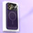 Custodia Plastica Rigida Cover Perforato con Mag-Safe Magnetic JS1 per Apple iPhone 15 Pro Max Viola