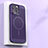 Custodia Plastica Rigida Cover Perforato con Mag-Safe Magnetic per Apple iPhone 14 Pro Viola