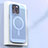 Custodia Plastica Rigida Cover Perforato con Mag-Safe Magnetic per Apple iPhone 15 Pro Max Cielo Blu