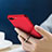 Custodia Plastica Rigida Opaca con Anello Supporto R02 per Apple iPhone X Rosso