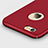 Custodia Plastica Rigida Opaca con Foro e Anello Supporto per Apple iPhone 6 Rosso