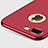 Custodia Plastica Rigida Opaca con Foro per Apple iPhone 7 Plus Rosso