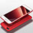 Custodia Plastica Rigida Perforato con Anello Supporto per Apple iPhone 7 Plus Rosso