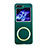 Custodia Plastica Rigida Senza Cornice Cover Opaca con Mag-Safe Magnetic BH1 per Samsung Galaxy Z Flip5 5G Verde Notte