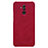 Custodia Portafoglio In Pelle con Stand F01 per Huawei Mate 20 Lite Rosso