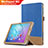 Custodia Portafoglio In Pelle con Stand L01 per Huawei MediaPad M2 10.1 FDR-A03L FDR-A01W Blu