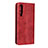 Custodia Portafoglio In Pelle con Stand L01 per Huawei P30 Rosso