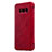 Custodia Portafoglio In Pelle con Stand L01 per Samsung Galaxy S8 Rosso