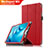 Custodia Portafoglio In Pelle con Stand L03 per Huawei Mediapad M3 8.4 BTV-DL09 BTV-W09 Rosso