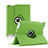 Custodia Portafoglio In Pelle con Stand Rotazione per Apple iPad 4 Verde