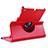 Custodia Portafoglio In Pelle con Stand Rotazione per Apple iPad Mini Rosso