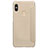 Custodia Portafoglio In Pelle con Supporto L01 per Xiaomi Redmi Note 5 AI Dual Camera Oro