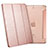 Custodia Portafoglio In Pelle con Supporto L05 per Apple iPad Mini 2 Oro Rosa