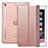 Custodia Portafoglio In Pelle con Supporto L05 per Apple iPad Mini Oro Rosa