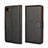 Custodia Portafoglio In Pelle con Supporto per Blackberry Z30 Nero