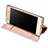 Custodia Portafoglio In Pelle con Supporto per Sony Xperia L1 Rosa