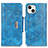 Custodia Portafoglio In Pelle Cover con Supporto A01 per Apple iPhone 15