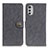 Custodia Portafoglio In Pelle Cover con Supporto A01D per Motorola Moto E32 Nero