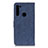 Custodia Portafoglio In Pelle Cover con Supporto A01D per Motorola Moto One Fusion Plus Blu