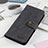 Custodia Portafoglio In Pelle Cover con Supporto A01D per OnePlus 9 Pro 5G Nero