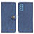 Custodia Portafoglio In Pelle Cover con Supporto A01D per Samsung Galaxy M52 5G Blu