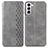 Custodia Portafoglio In Pelle Cover con Supporto A01D per Samsung Galaxy S21 5G Grigio