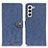 Custodia Portafoglio In Pelle Cover con Supporto A01D per Samsung Galaxy S21 FE 5G Blu